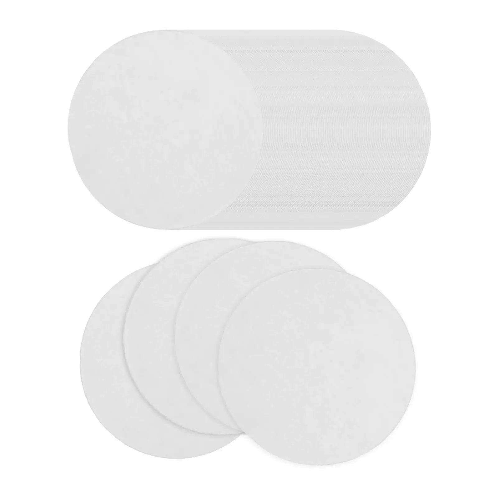 100Pcs Microwave Kiln Glass Fusing Paper Ceramic Fiber Paper Hot Melt Lining Paper Round Jewelry Making DIY Craft Pottery Tool