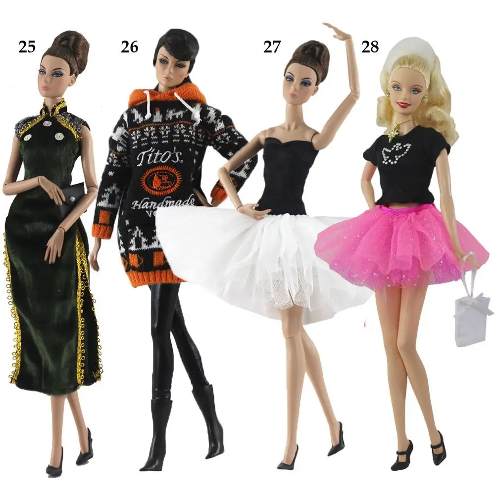 Multi-styles 11.5" Casual Wears Dolls Trousers Clothes Accessories Leather Pants Shorts Doll Coats Jeans