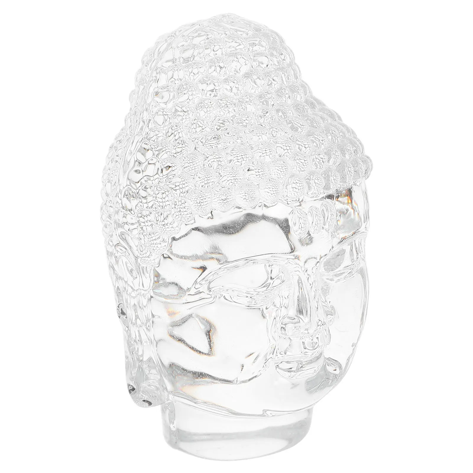

Crystal Buddha Head Ornament Exquisite Craftsmanship Zen Meditation Home Office Decor Spiritual Ambiance Buddah Home Decoration