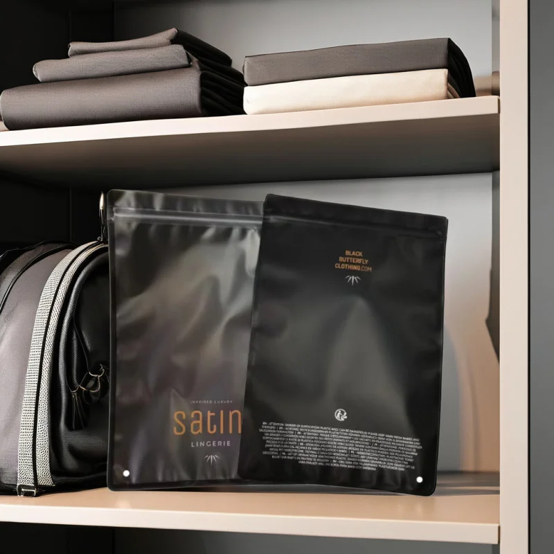 2025customized.OEM Factory Custom Reclosable Ziplock Bag Socks Packaging Plastic Bags Clothing and Garments