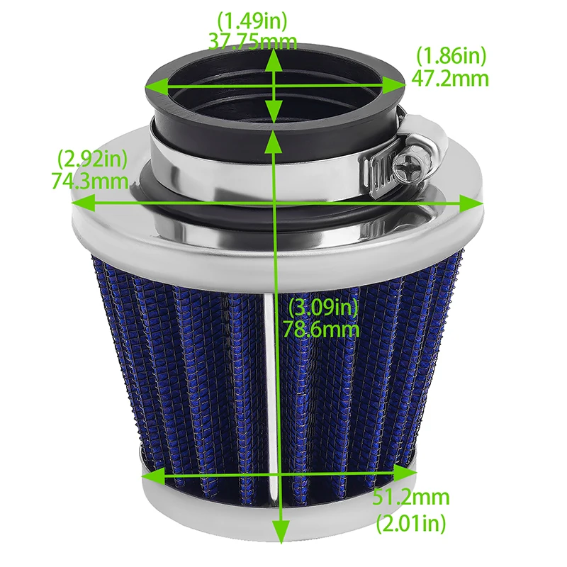 AHL دراجة نارية فلتر الهواء ل GY6 50cc 110cc 125cc 150cc 200cc الدراجة سكوتر لهوندا CB400 CB400N CB250 CB250N CB250R CB250S