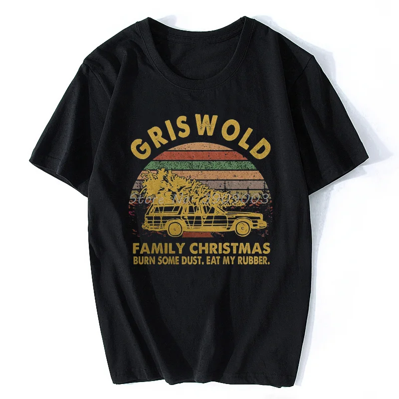 Griswold T-shirt Christmas Vacation TShirt Funny Christmas T Shirt Jolliest Bunc Men Cotton Tees Streetwear