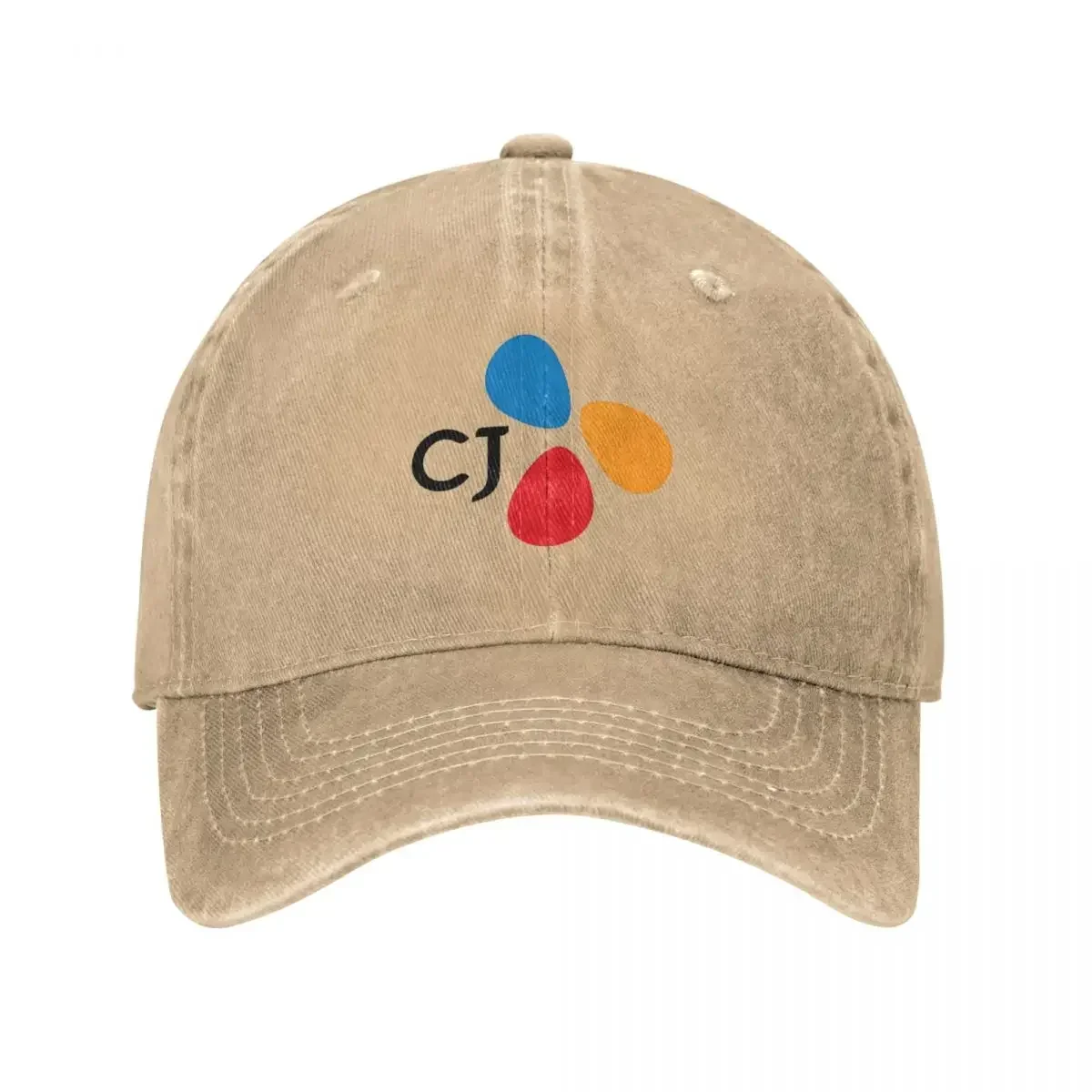 New Classic CJ Group Logo Vintage Baseball Cap Unisex Style Distressed Washed Snapback Hat Outdoor Activities Unstructured Soft