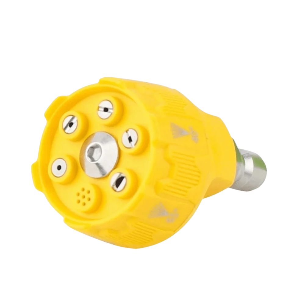 

Насадка для мойки высокого давления 6-в-1 с быстроразъемным соединением 1/4 дюйма, вращающаяся, для полива, с изменяемым углом распыления 0, 15, 25, 40 градусов