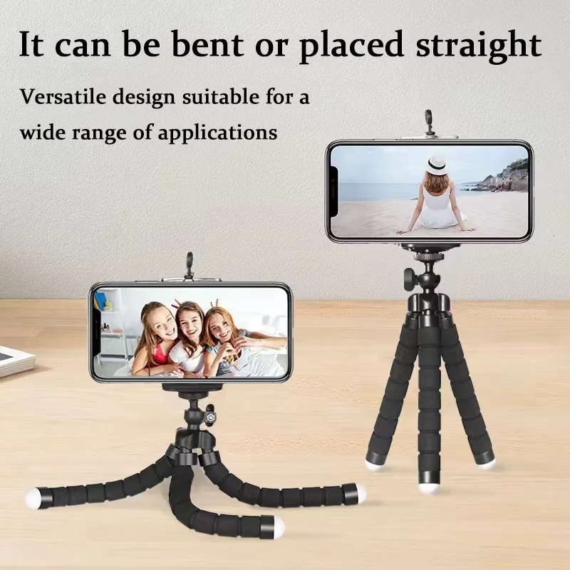 Schwamm Octopus Stativ Universal Lazy Handy Halter Tragbare Kamera Stativ plus Handy Clip