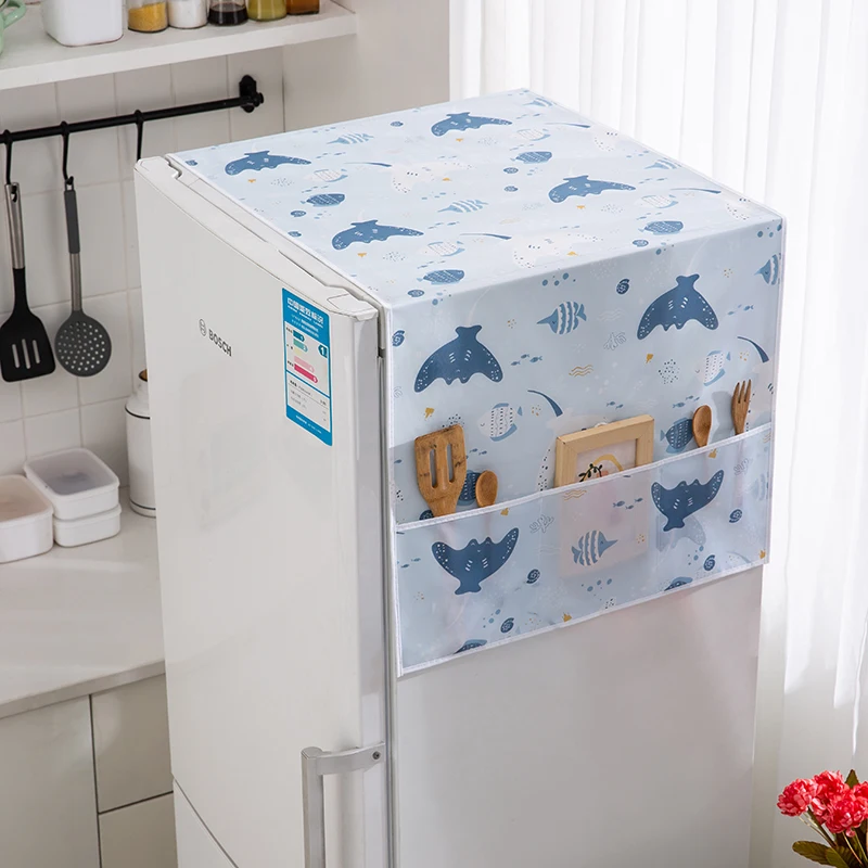 Kühlschrank Staubs chutz seitliche Aufbewahrung tasche tragbarer Organizer Nordic Print Waschmaschine Staub tuch wasserdichte wasch bare Textilien