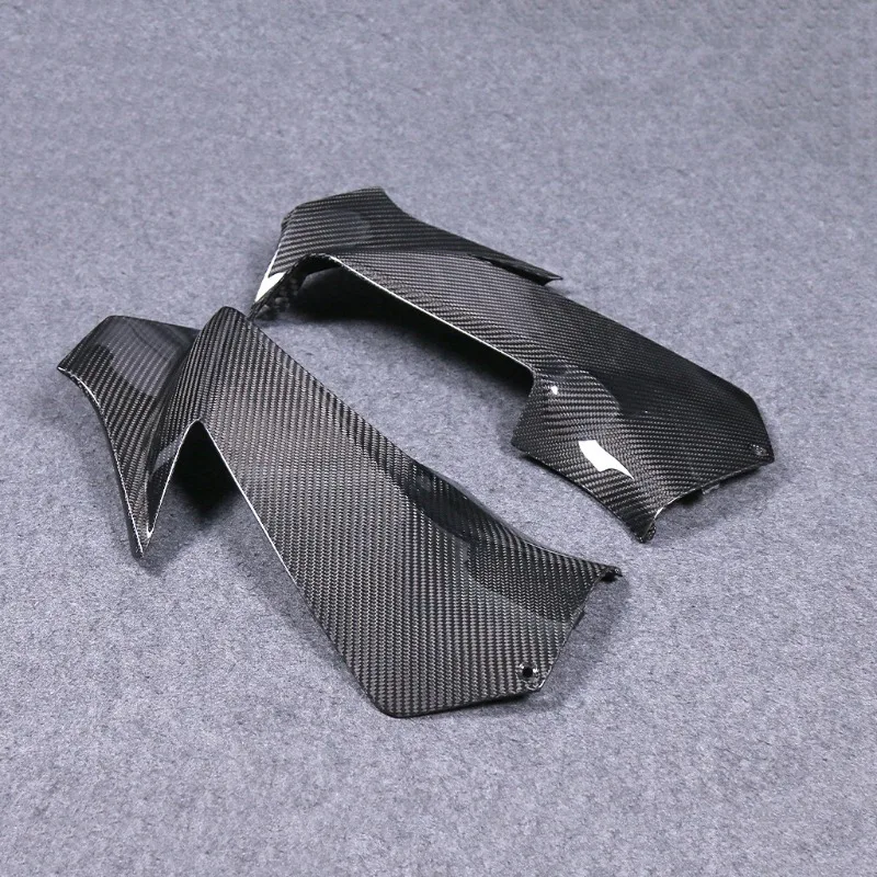 Motorcycle modification, carbon fiber front side panel fairing housing