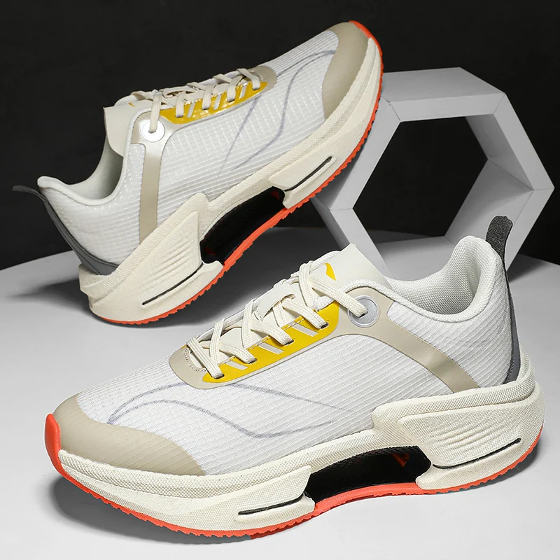 

Men's Shoes Breathable All-match Mesh Shoes Sports Carbon plateShoes Men's All-match Wear-resistant Running Shoes for Men