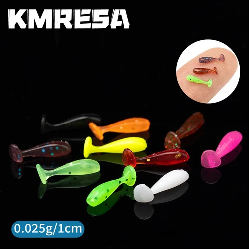 Cebo suave nuevo cebo blanco 1 cm/20 piezas Señuelos de pesca hundimiento cebo tremor señuelo de pesca suave gusanos de pescado señuelo cola en T