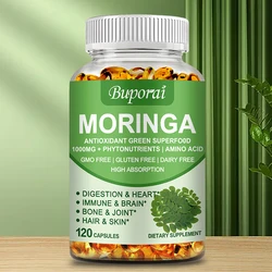 Moringa Capsules 1000mg - Supports Immune and Digestive Health, Boosts Energy Levels, Antioxidant