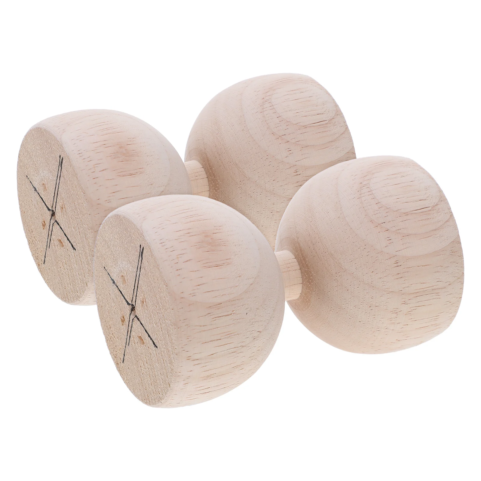 

2pcs European Staircase Post Caps Wooden Hourglass Design Round Column Toppers Home Decor Fence Railing Finials Wood Deck Cap