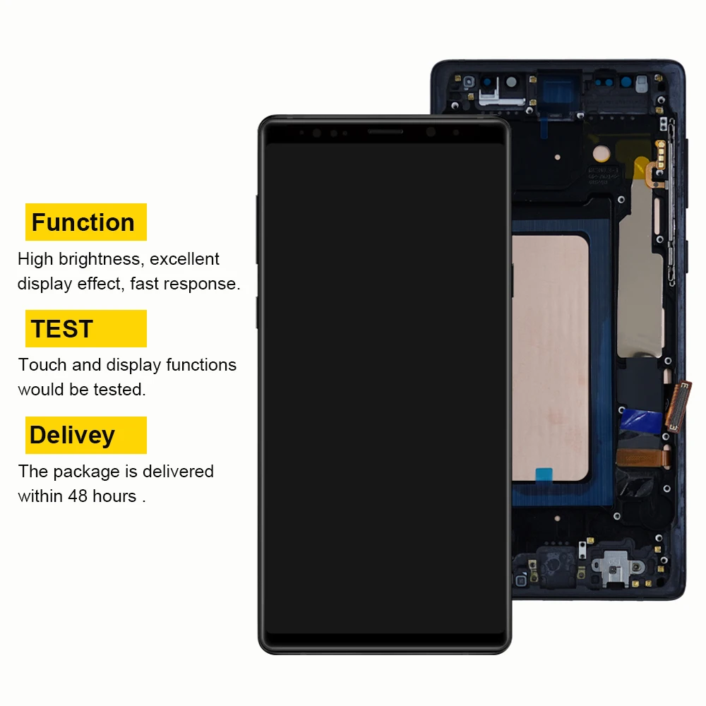 Screen For Samsung Note9 N960 N960F N960U LCD Display Touch Screen Digitizer with Frame For Samsumg Galaxy Note 9 Replacement