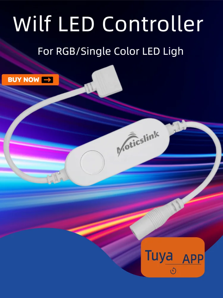 

5V Wilf LED Controller RGB Single Color Light Compatible with Tuya Hub Gateway Alexa Google Home APP Voice Control