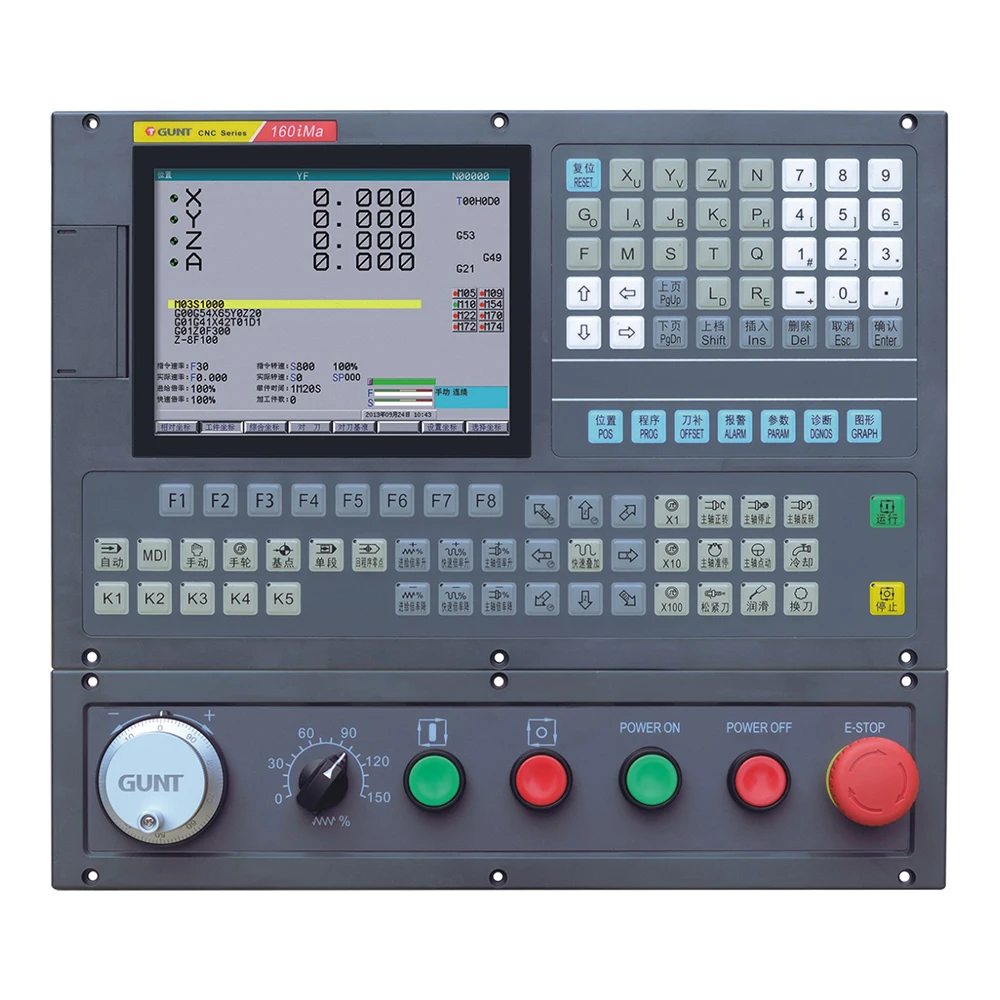 

GUNT-160iMa 3-4-осевой фрезерный станок с ЧПУ, контроллер системы управления PLC, аналогичный ручке контроллера ЧПУ GSK