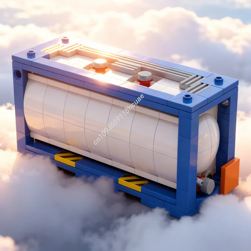 

261pcs MOC ISO Container Tank City Trains Model Building Blocks Architecture Christmas Gift Toys DIY Creative Idea Education