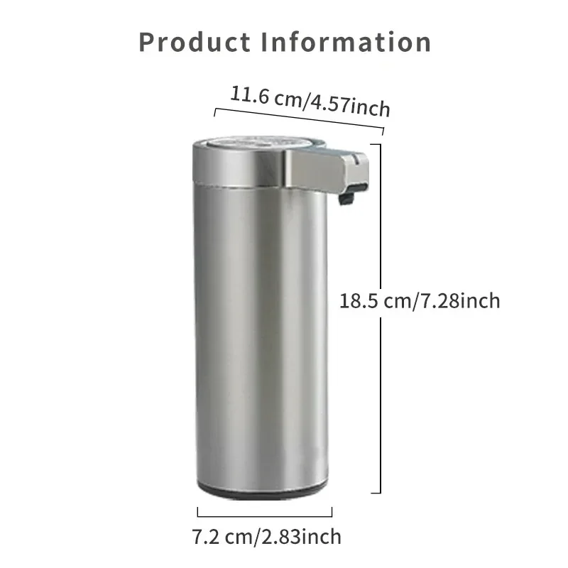 

Intelligent automatic sensing 304 stainless steel soap dispenser，Kitchen Soap Machine Automatic Sensor Out of Hand Sanitizer Sma