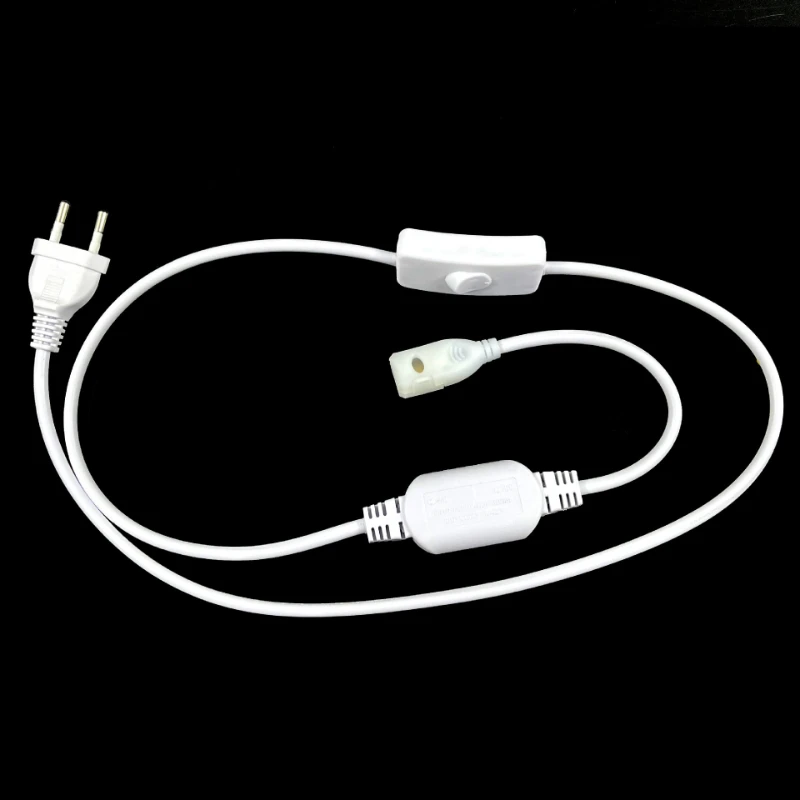 

220V Lamp Strip Switch Power Supply COB Strip Switch Cable EU Plug Lighting Accessories