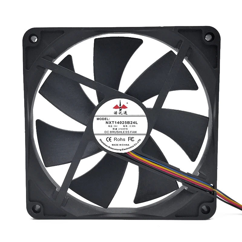 NEW ORIGINAL NXT14025B24L 0.3A 24V 14025 140x140x25mm COOLING FAN RADIATOR