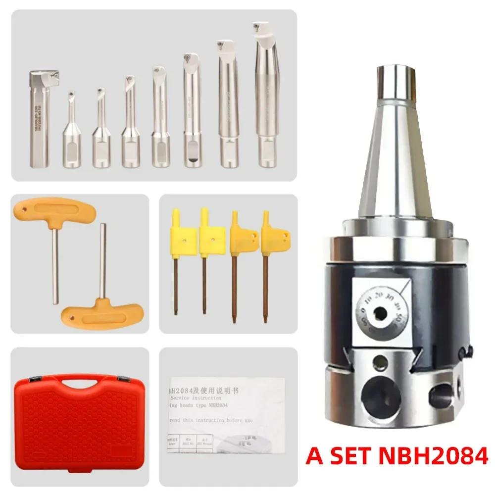 NBH2084 NBJ16 Fine Tuning Boring Head Tool Set Boring Head NBH BT30 BT40 BT50 NT30 NT40 NT50 R8 Toolholder Rod Boring Tool Set
