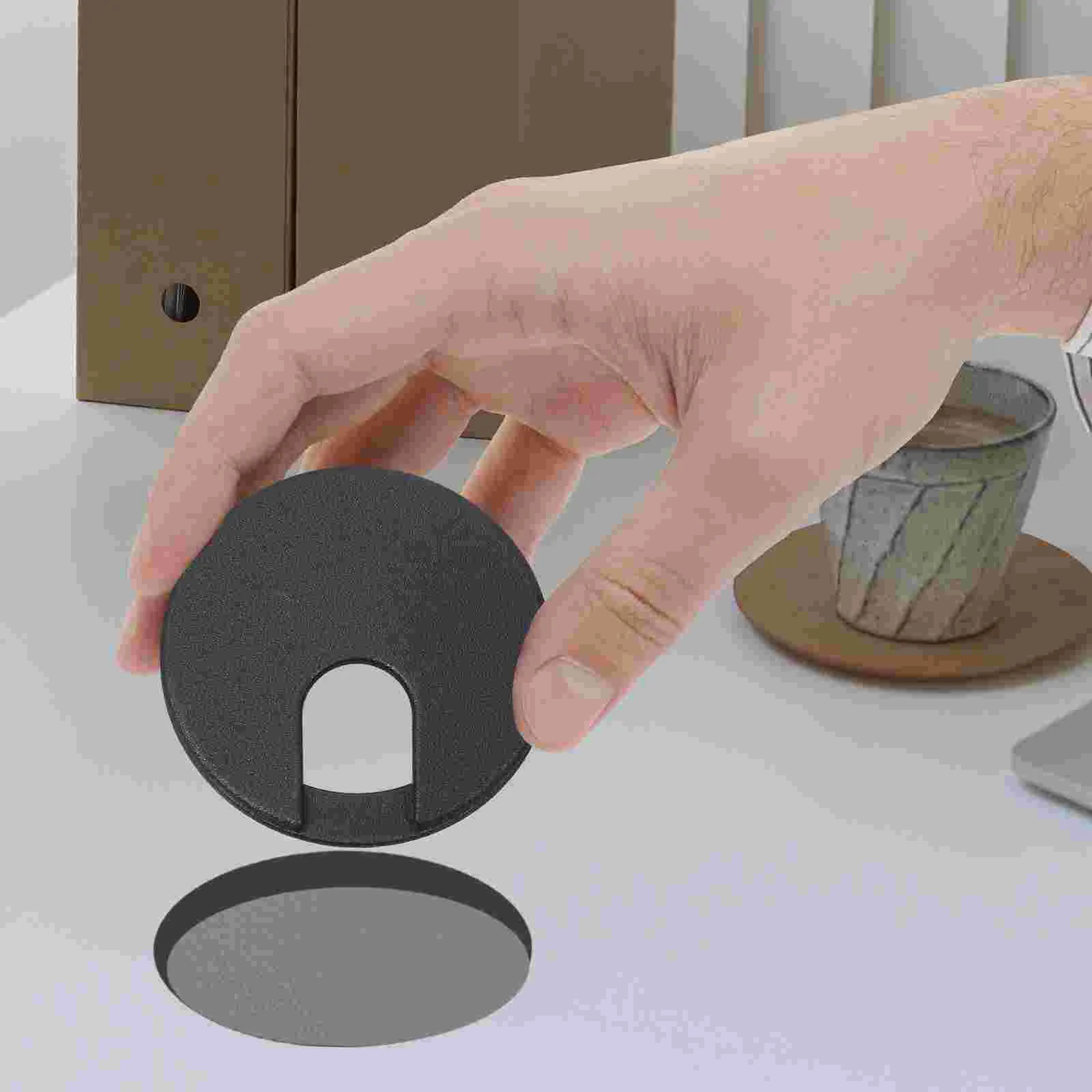 Hole Cover Desk Grommet Plastic Kit Wire Caps Cable Round Table Grommets Small Insert Organizers for Cords