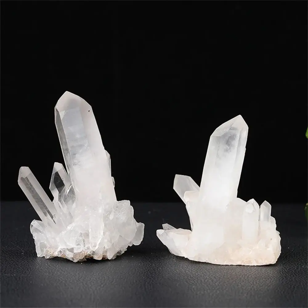 Natural White Crystal Cluster Decoration Crystal Cluster Raw Stone Home Office Decoration Reiki Treatment Stone Gifts