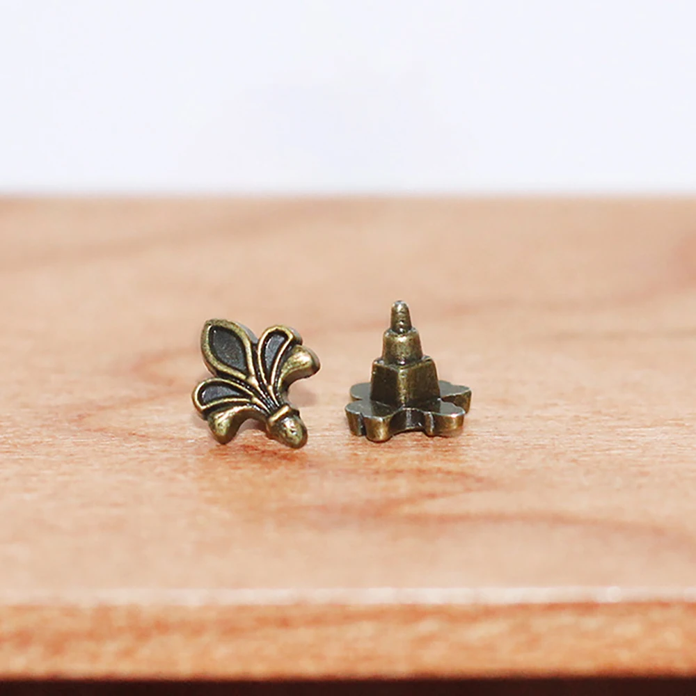 2Pcs 1/12 Doll House Accessories Miniatures Metal Drawer Handle Mini Door Handle Model Toy for Dollhouse Decoration OB11 bjd