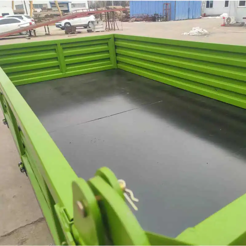 Rimorchio agricolo - Lettino per trattore con capacità di 3 tonnellate - Trasporto agricolo per cereali - Rimorchio autoscarico con scarico posteriore