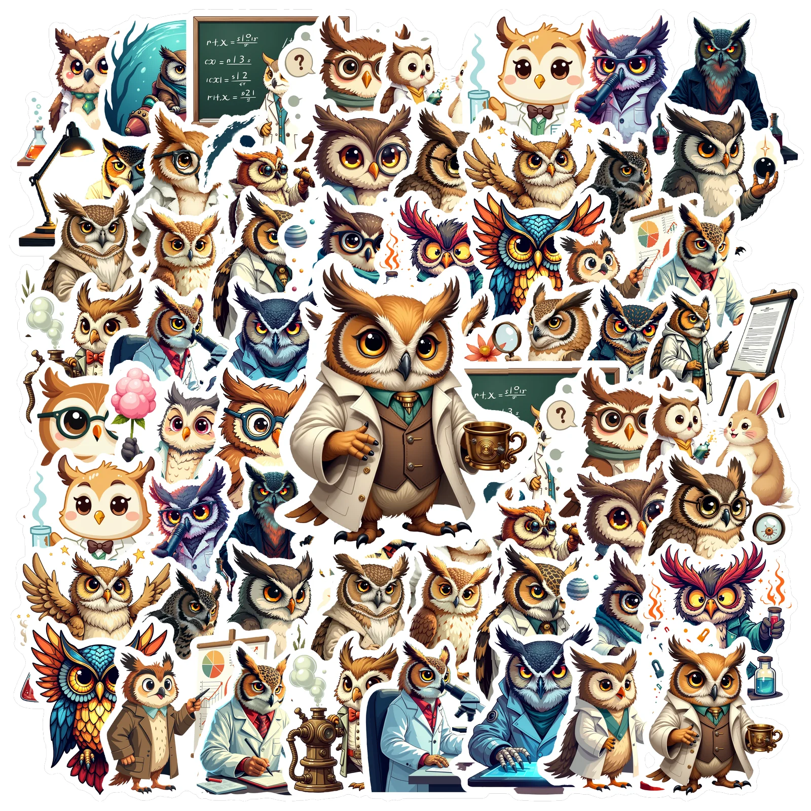 35pcs-100pcs Cute Stickers Vivid Stationery Stickers Teacher Reward Stickers For Guitar Laptop Helmet Skateboard Suitcase