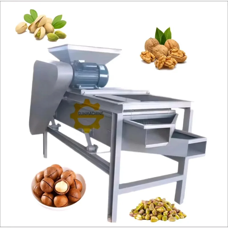 

Commercial Automatic Cracker Sheller Walnut Nuts Pecan Almond Shelling Pine Nut Cracking Machine
