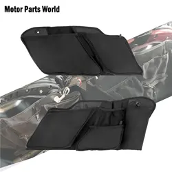 Motorcycle Black Saddlebag Organizers Inner Storage Tool Bag For Harley Touring Electra Glide Street Glide Road Glide 2014-2021