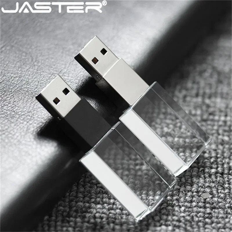 JASTER Crystal usb 2.0 kije 3D drukuj własne logo 4GB 16GB pendrive 32GB 64GB przezroczyste szkło (ponad 10 sztuk darmowe logo)