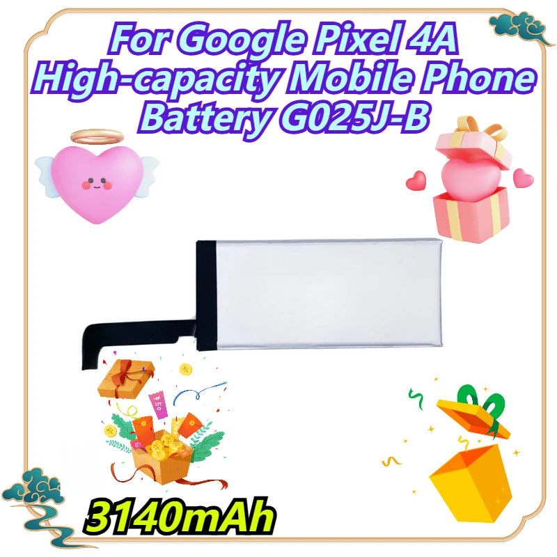 

3140 мАч для аккумулятора мобильного телефона высокой емкости Google Pixel 4A G025J-B