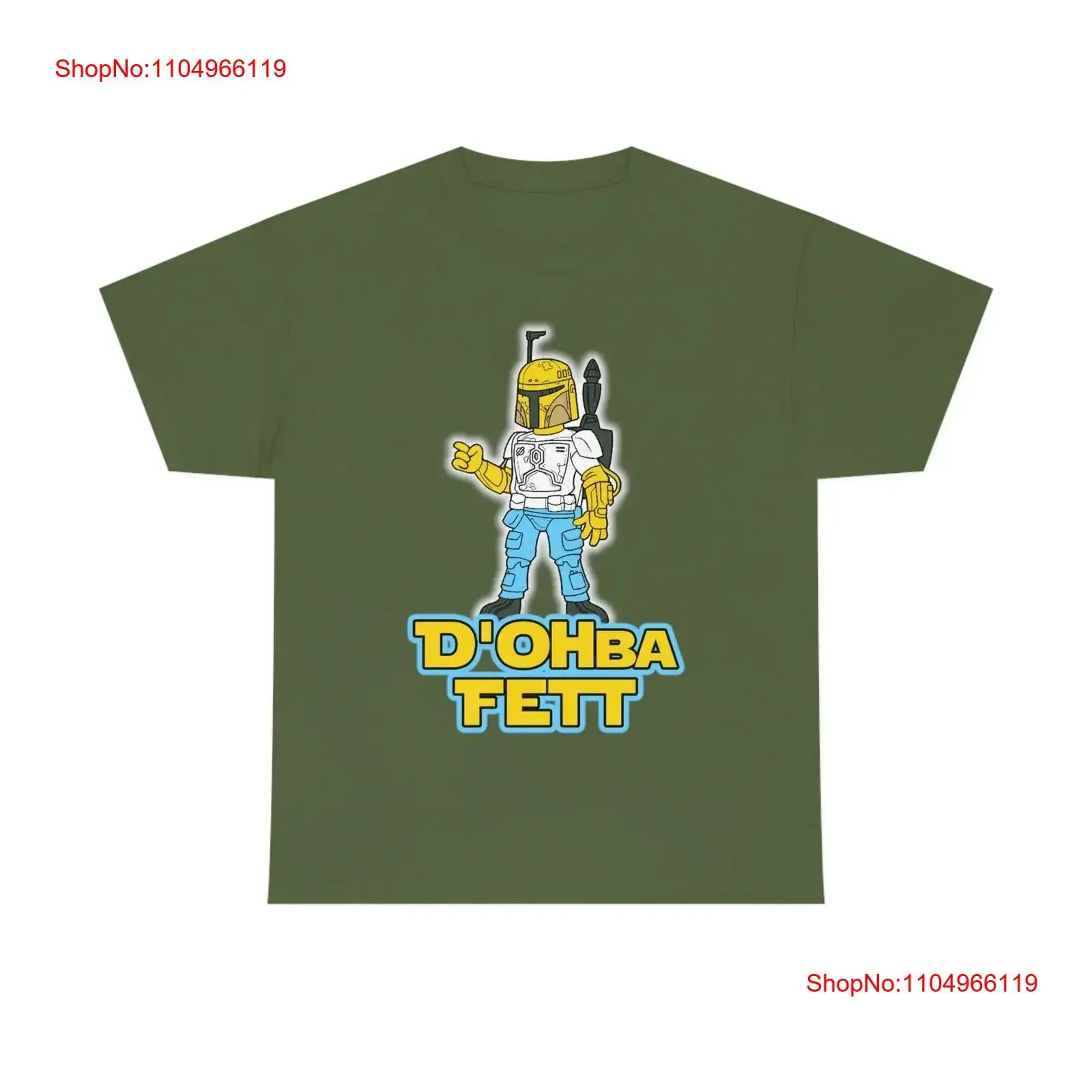 

D'OHba Fett Heavy Cotton T Shirt Boba vintage Washed Versatile Stylish Casual Breathable homme graphic Top For Everyday Wear