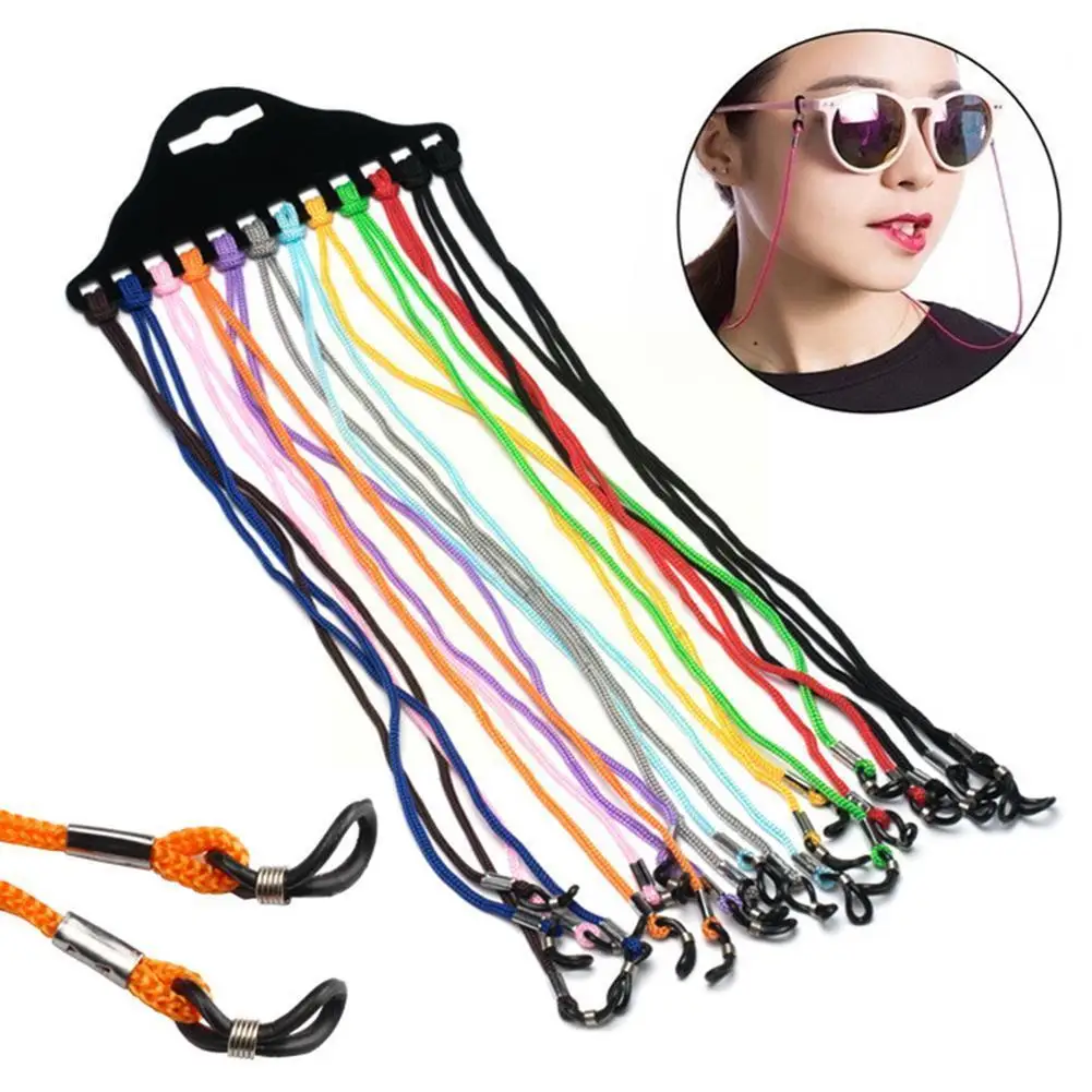 1/2pcs Glasses Strap Neck Cord Adjustable Sunglasses Lanyard Eyeglasses Cord Strap Rope Neck Neck Eyewears Holder Rope Hold Y0o9