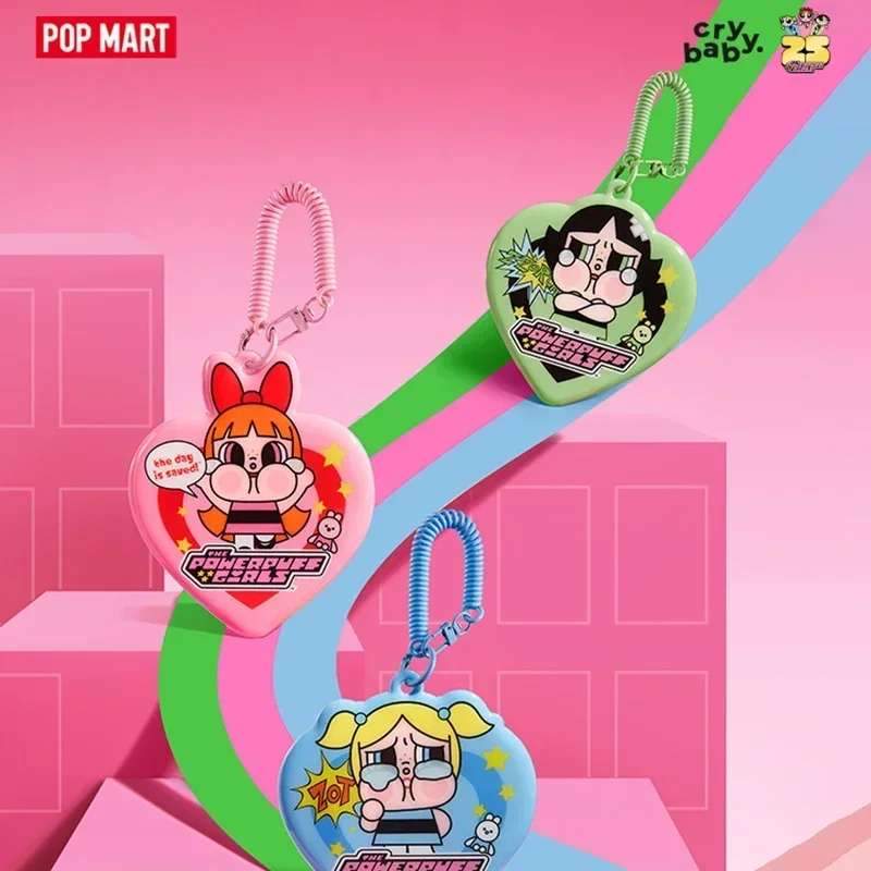 

POP MART CRYBABY X The Powerpuff Girls Series Card Sleeve Original Blind Box Mystery Box Guess Bag Anime Action Figure Ornament