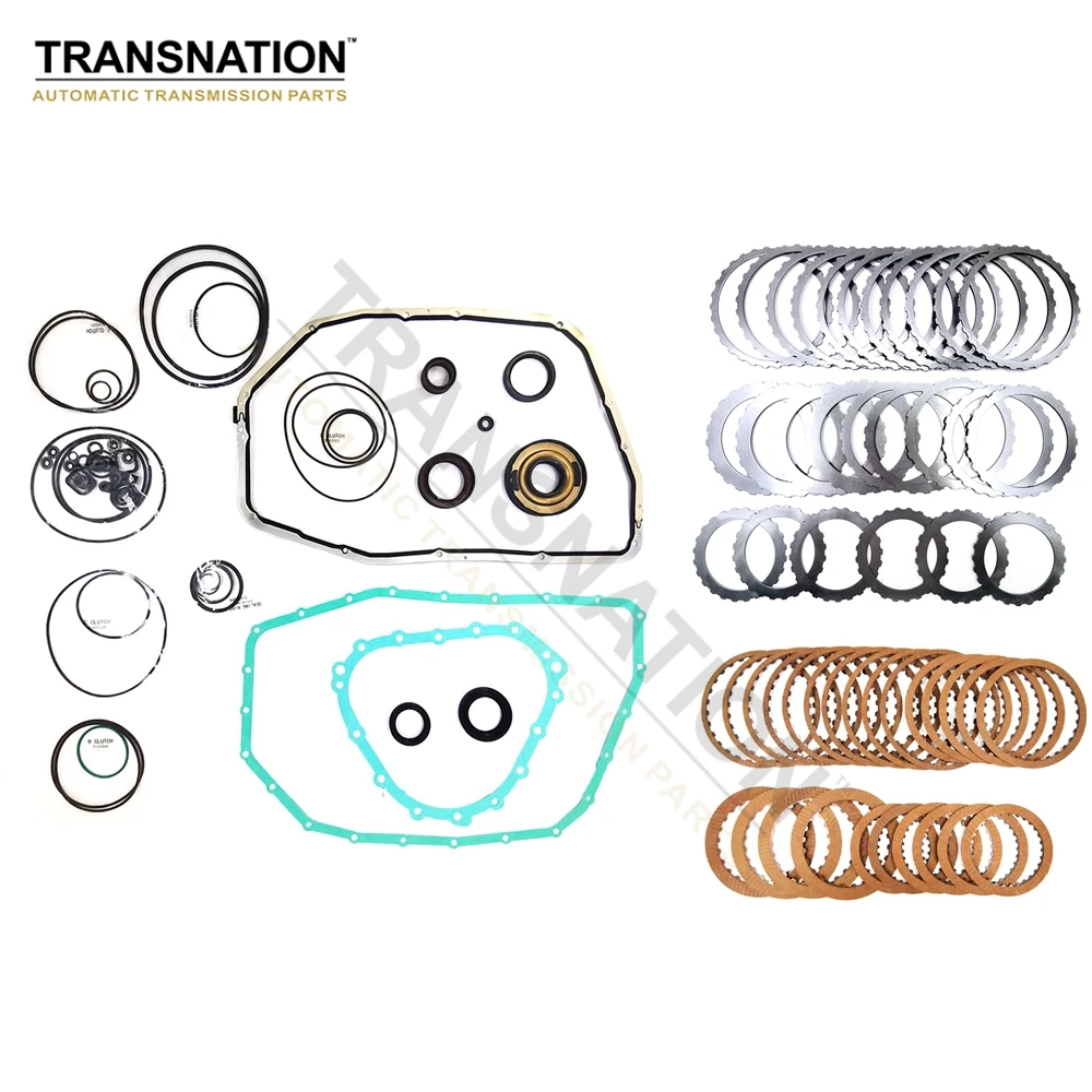 Transnation ZF6HP-19 ZF6HP21 Transmission Master Rebuild Kit Overhaul Seal Gasket With Clutch Plate For AUDI VW 2004-UP B143800B