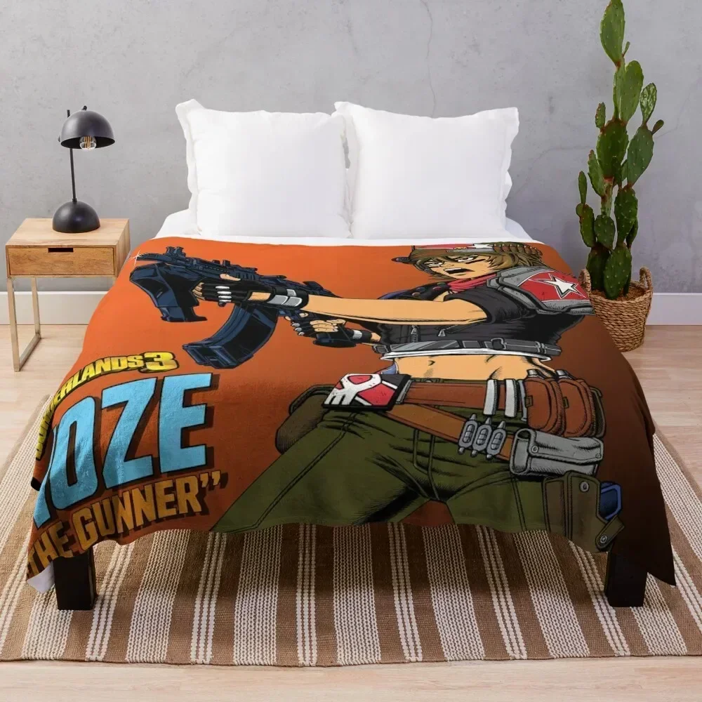 Moze the Gunner Throw Blanket Decorative Sofas cosplay anime Blankets