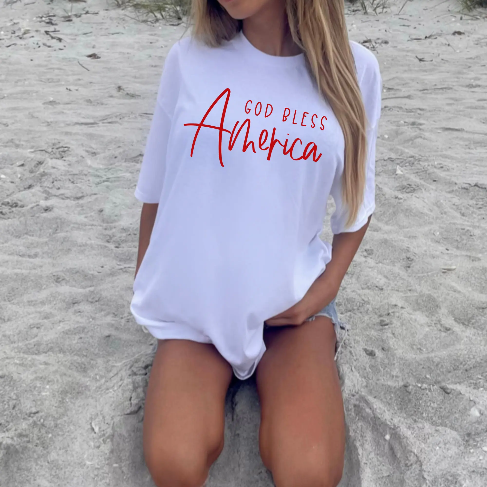 Comfort Color God Bless America Shirt, America Shirt, Independence Day Shirt, America Tshirt, Christian Shirts, USA Shirt