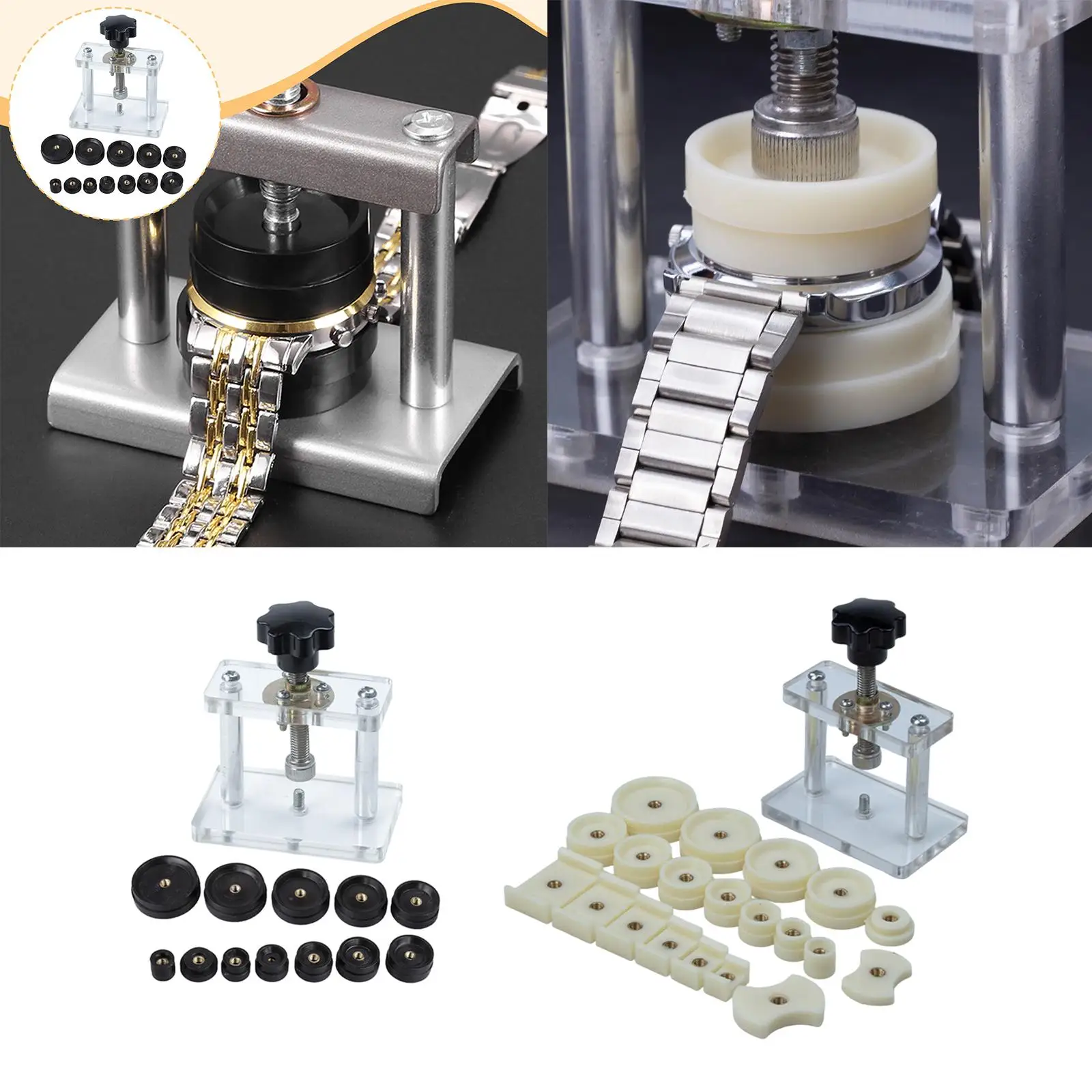 Watch Press Tool Set, Close Snap Off Replacement Repairing Kit Watch Back Cover Capper
