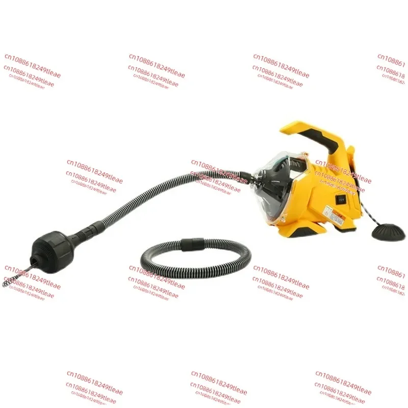 220V Automatic Household Electric Pipe Dredge Machine Kitchen Floor Drain Sink Sewer Unclogger Professional Cleaning Machine