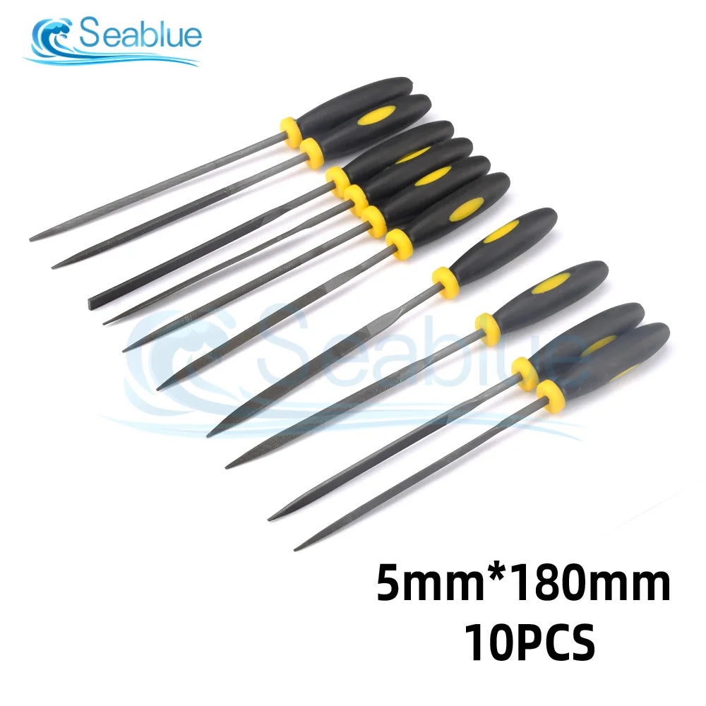 10Pcs 3X140/4x160/5X180mm Mini Metal Rasp Needle Files Set Wood Carving Tools for Steel Rasp Needle Filing Woodworking Hand File