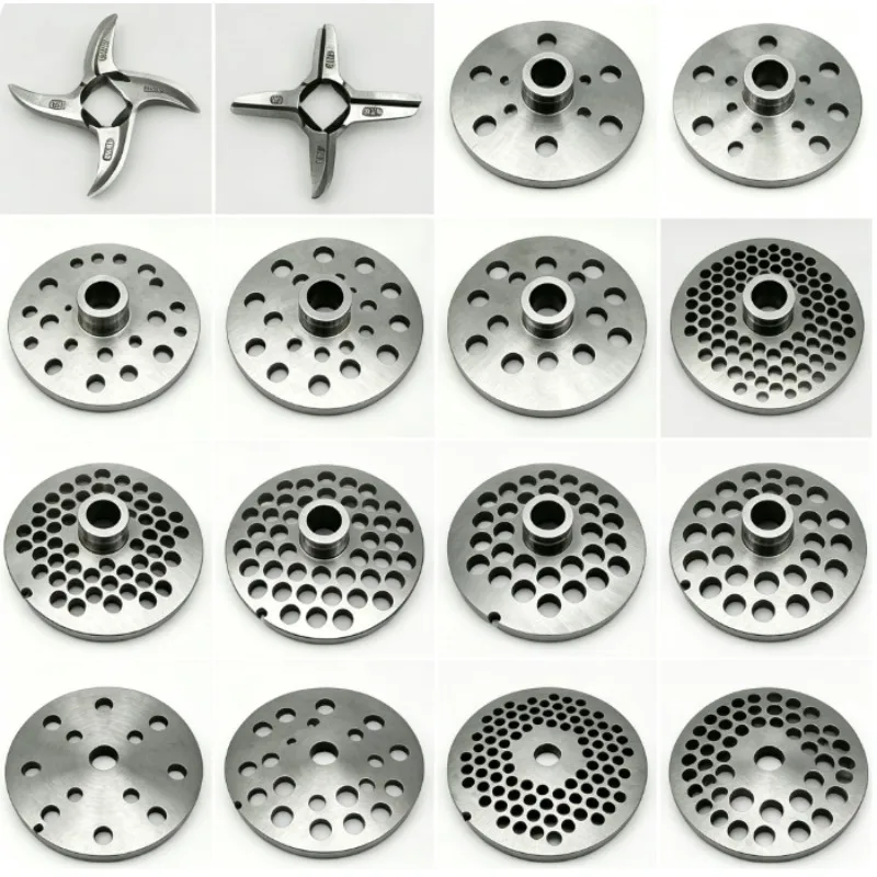 42 Type 3-30mm 3Cr13 Stainless Steel Metal Electric Meat Grinder Blade Orifice Plate, Meat Outlet Plate Sieve Plate