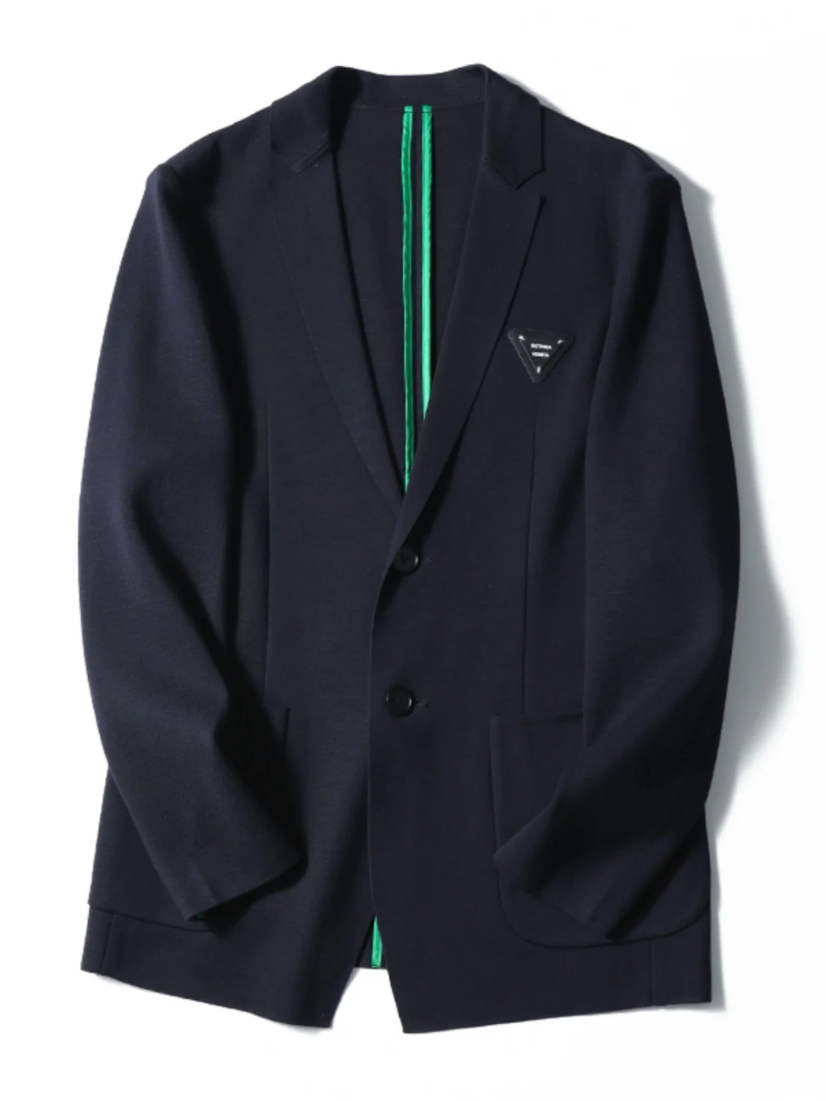 

Итальянский высококачественный шерстяной костюм высокого класса, мужской весенне-осенний новый вязаный костюм, деловой одинарный западный верх, пальто