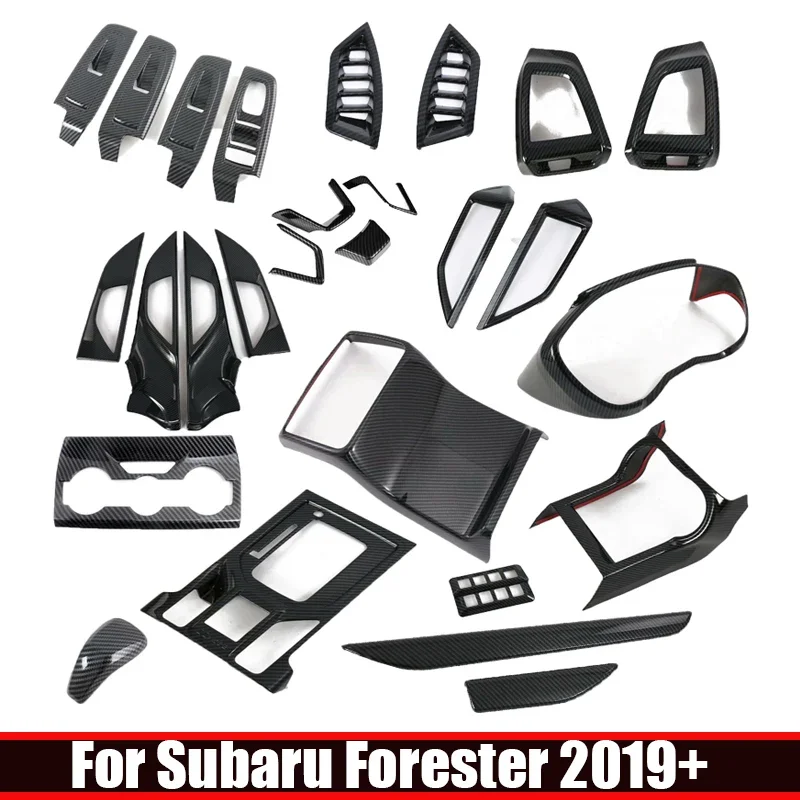 

For Subaru Forester SK 2019-2021 car interor Accessories window lift botton switch cover gear box shift panle air outlet cover