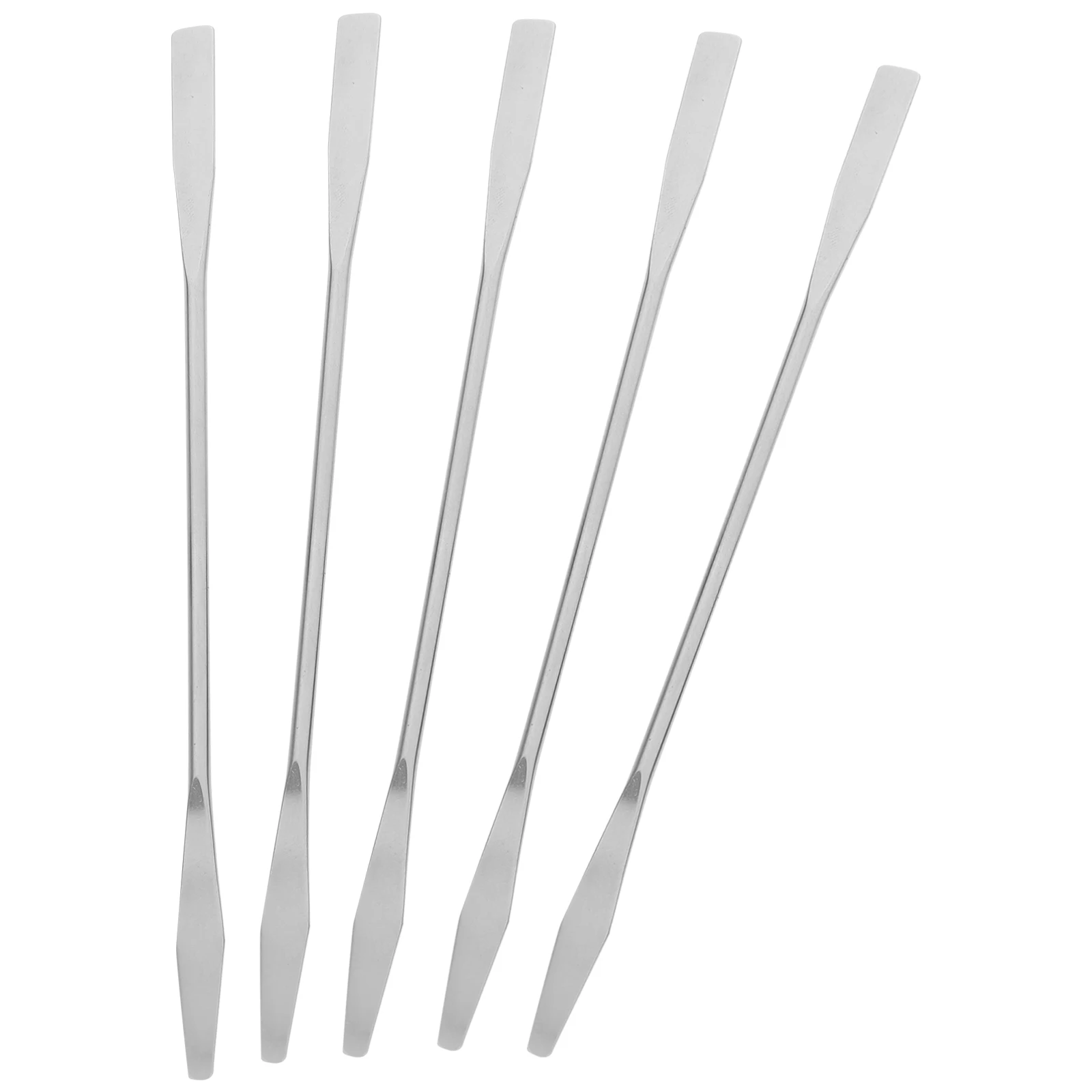 

5pcs Stainless Steel Mixing Multifunctional Makeup Tool Nail Art Pigment Mixer Long Handle Durable Easy Clean