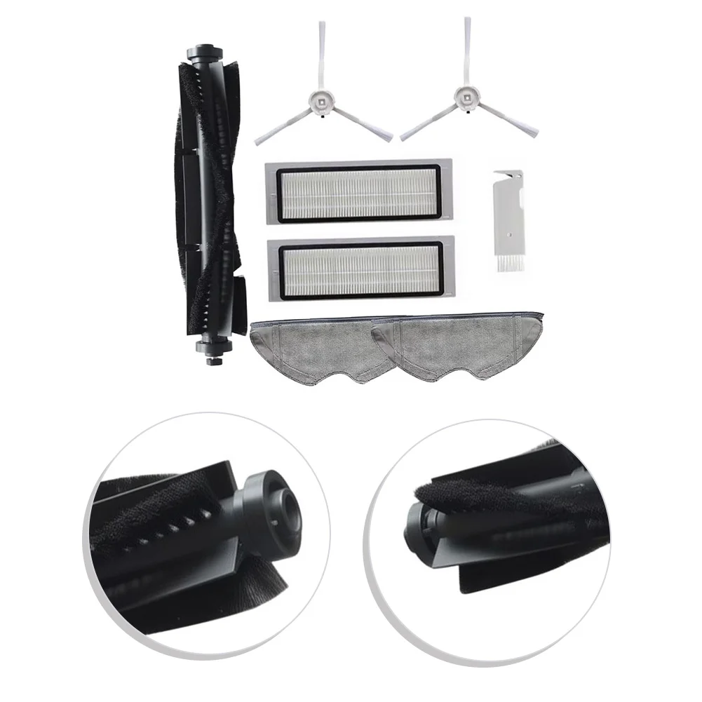1set Rolling Brush Side Brushes Filters Mop Cloths With Cleaning Brush For 360 S5 S7 Robot Vacuum Cleaner Brush Accessories Kit