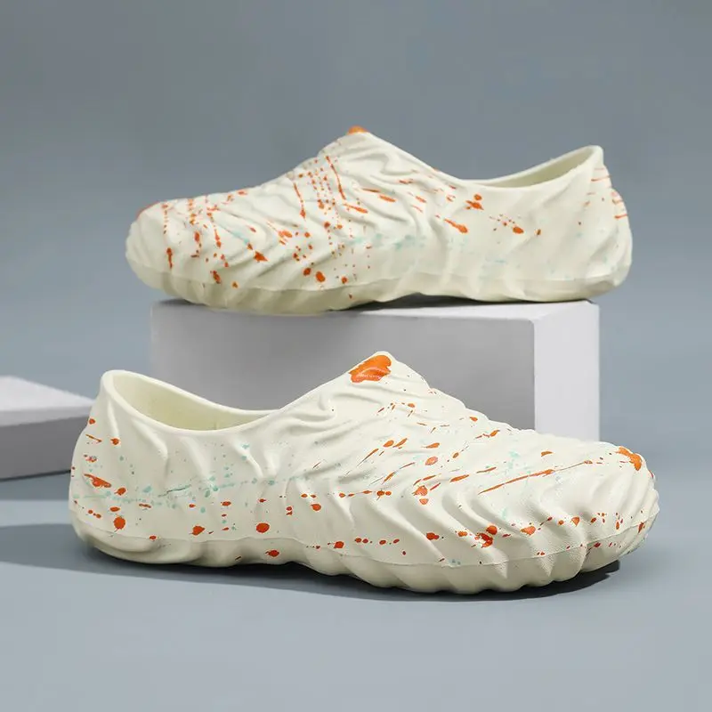 New Men's Chef Kitchen Waterproof Work Shoes Anti-Slip Oil-Proof Stain-Resistant Labor Protection Casual Sneakers