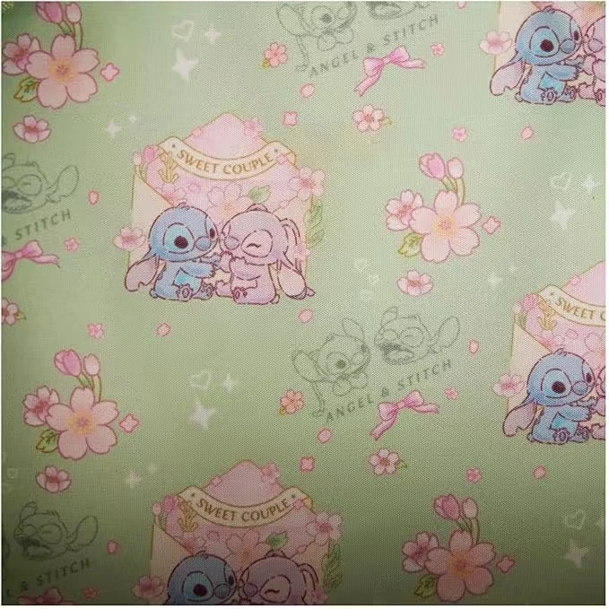 حقائب كتف صغيرة مزدوجة على شكل قلب من Stitch & Angel Cherry Blossom حقائب كتف مزدوجة للنساء من جلد البولي يوريثان