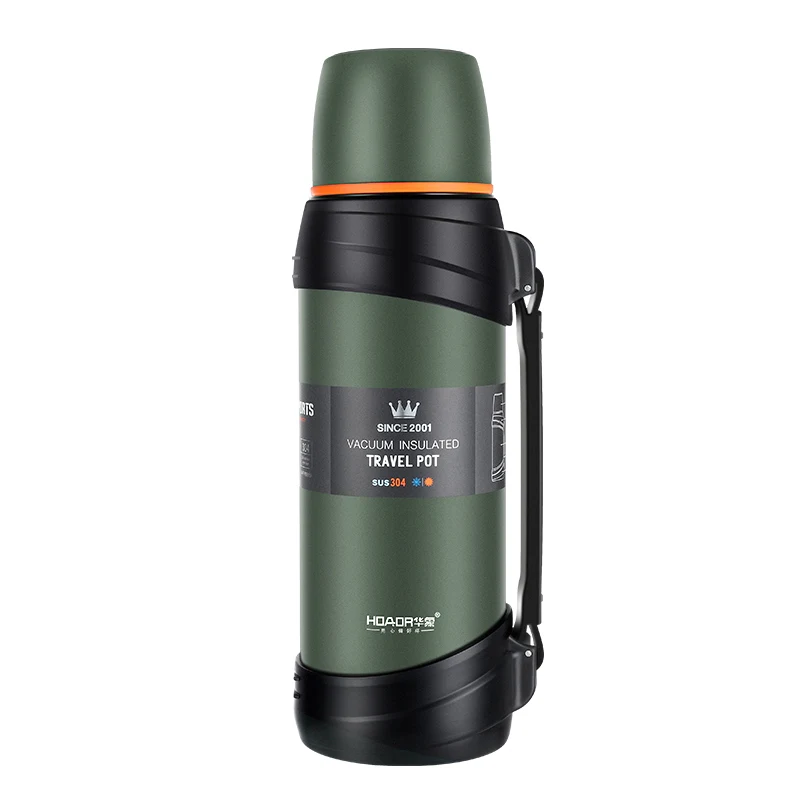 Large Capaci Portable Outdoor Travel Stainl Steel Insulated Water Bottle 2L Home Use Warm Water Bottle HuaXiang 304