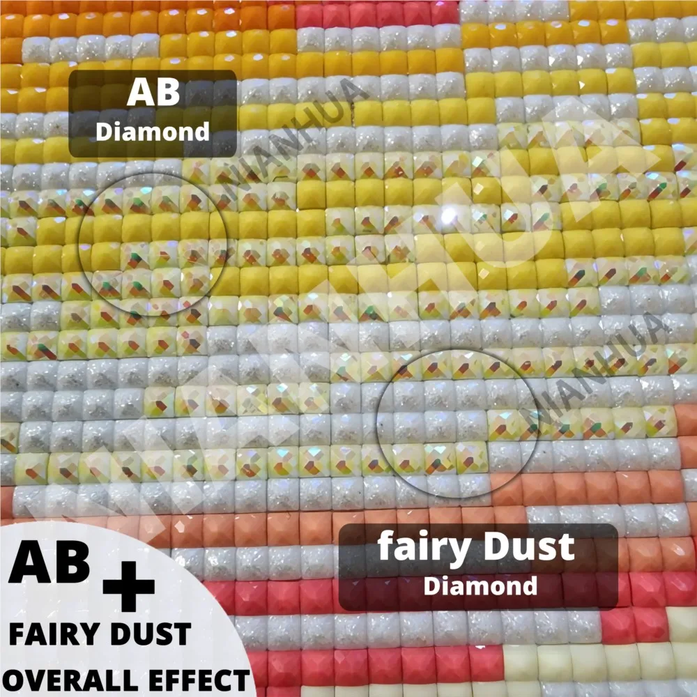 Fairy Dust AB Diamond Painting Virgin Mary Prays Diy Full Mosaic Cross Stitch Arts Embroidery Religious Wall Decor - Image 3